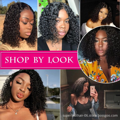 Wholesale 12A 13X4 4X4 virgin human hair bob wig frontal bob cut wigs human hair wigs short bob